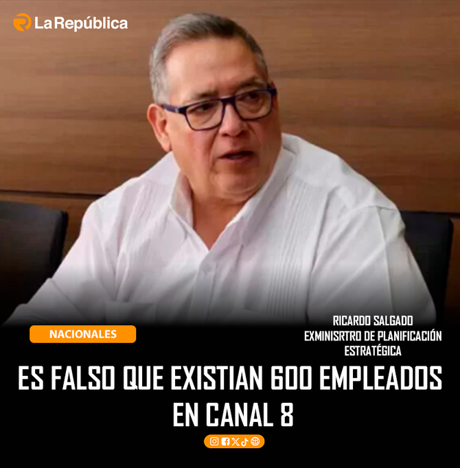 ES FALSO QUE EXISTIAN 600 EMPLEADOS  EN CANAL 8 - Cover Image